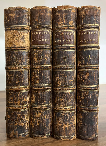 THE COLLECTED EDITION OF DAMPIER'S VOYAGES Volumes 1-4, 1729