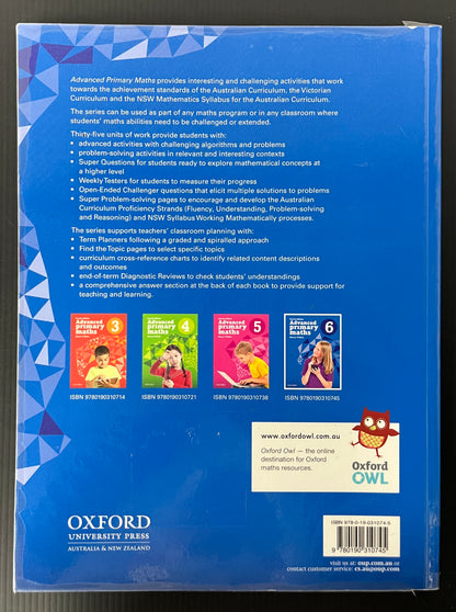 Advanced Primary Maths 6, 4th Edition - Harry O'Brien, 2018