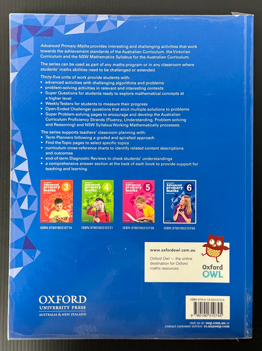 Advanced Primary Maths 6, 4th Edition - Harry O'Brien, 2018