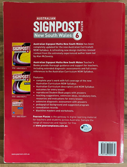 Australian Signpost Maths New South Wales Year 6 Teacher's Book, 2013