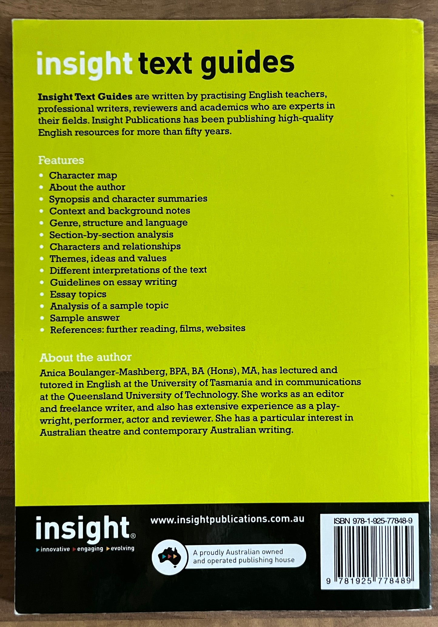 Insight Text Guides: Craig Silvey's Jasper Jones