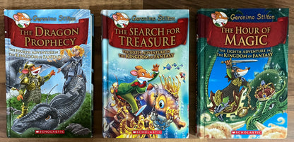 3 x The Kingdom of Fantasy Books 4, 6 & 8 Hardcovers Geronimo Stilton