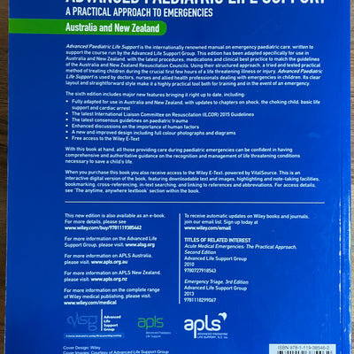 Advanced Paediatric Life Support, Australia and New Zealand, + UNUSED Code, 6th Ed