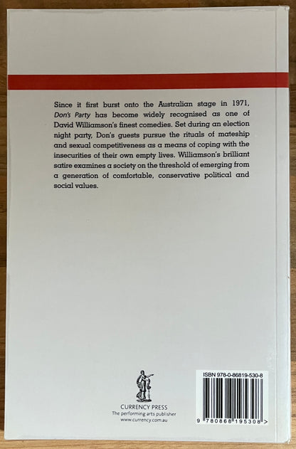 Don's Party by David Williamson (Currency Press Play)