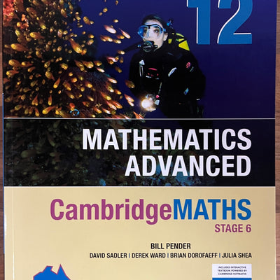 CambridgeMATHS Stage 6 Mathematics Advanced Year 12 Print + Digital