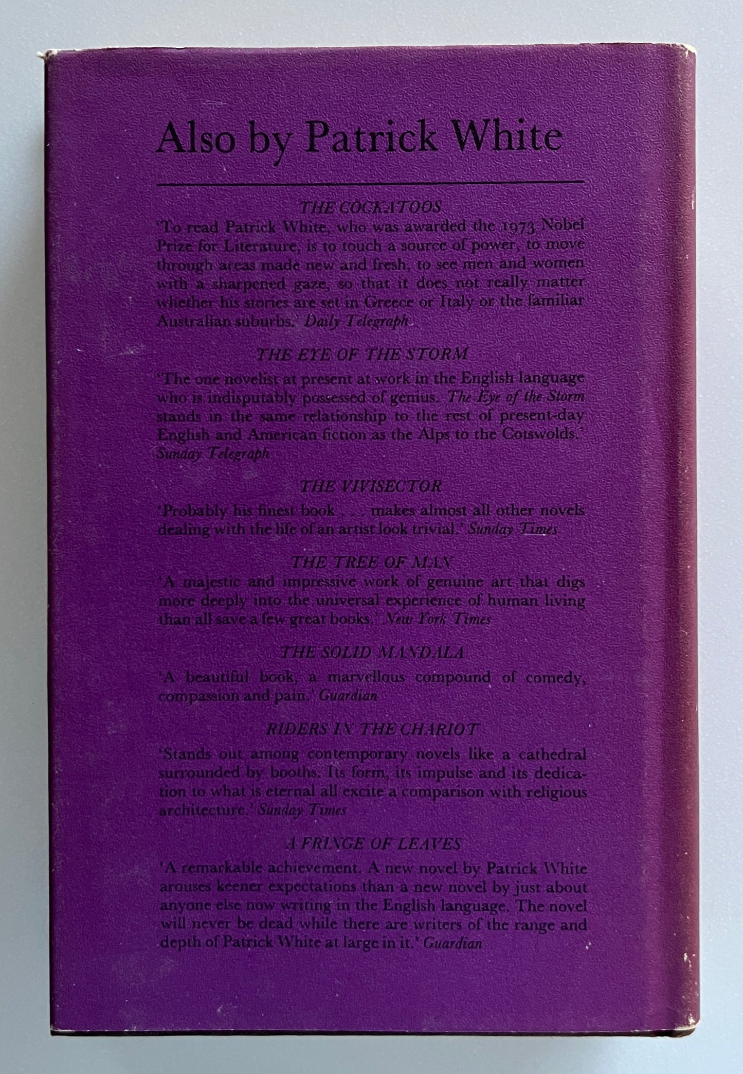 The Twyborn Affair by Patrick White Hardcover/DJ, First Ed. 1979 (Nobel Prize)