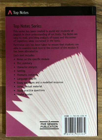 Top Notes : Tim Winton's Cloudstreet Study Notes for Advanced English