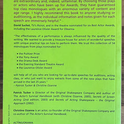 Award Monologues for Women edited by Patrick Tucker & Christine Ozanne