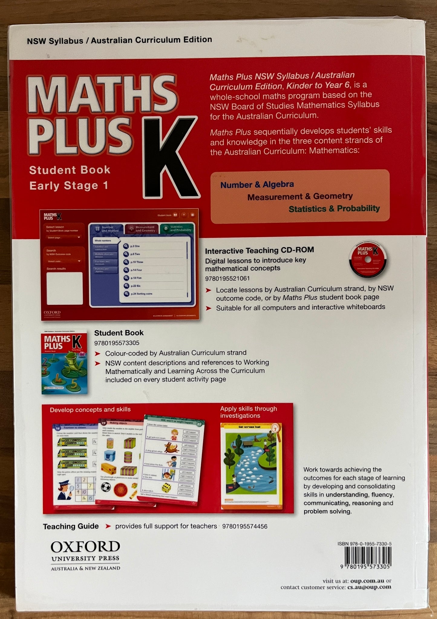 Maths Plus Stage K Student Book Early Stage 1NSW Syllabus Australian Curriculum 2013