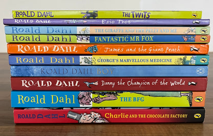 10 x Roald Dahl James, Twits, Esio, Giraffe, Mr. Fox, George's, Charlie, BFG, Danny, Boy
