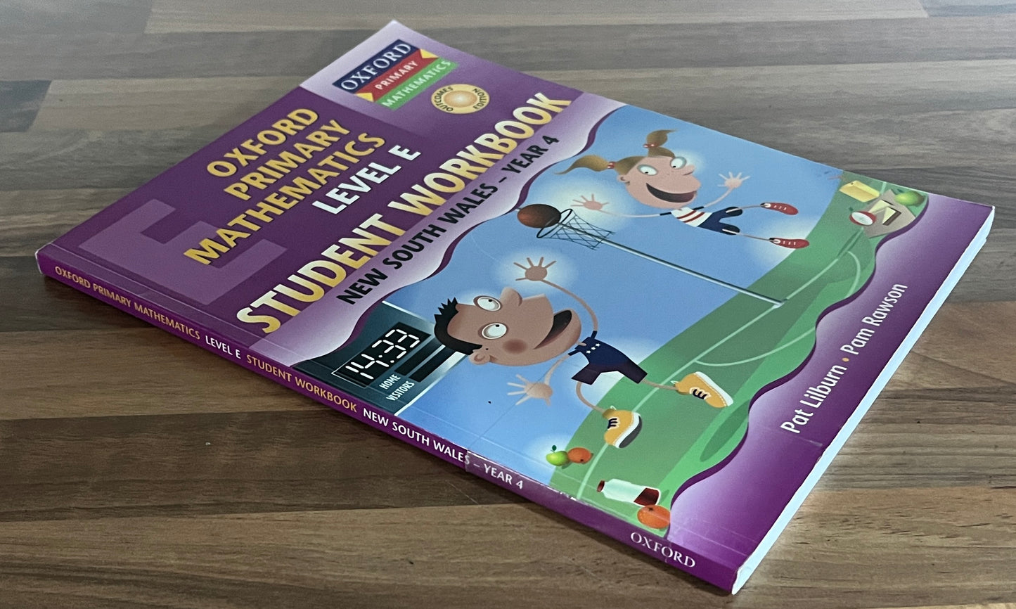 Oxford Primary Mathematics Student Workbook Level E NSW Year 4 Outcomes Ed. (Ex-Libris)