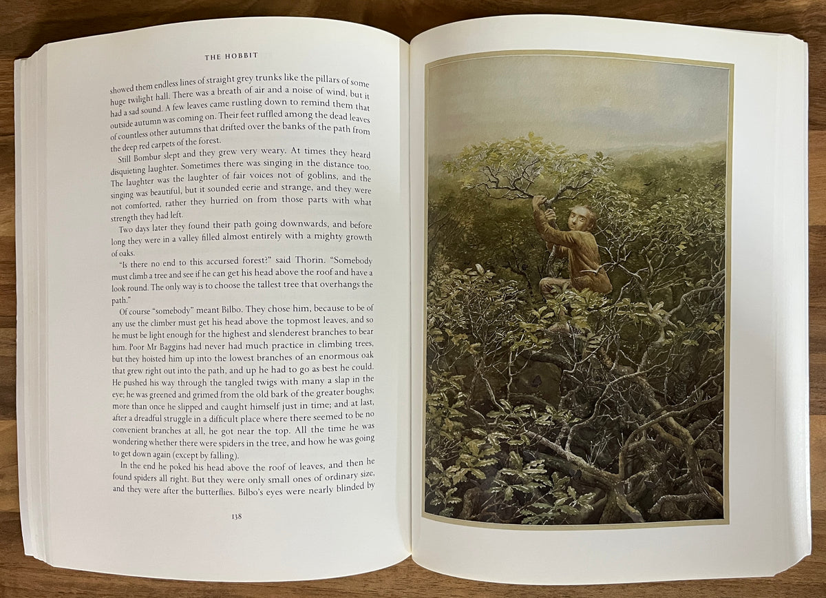 The Hobbit by J.R. R. Tolkien, Illustrated by Alan Lee, 2000, 1st Printing, VGC