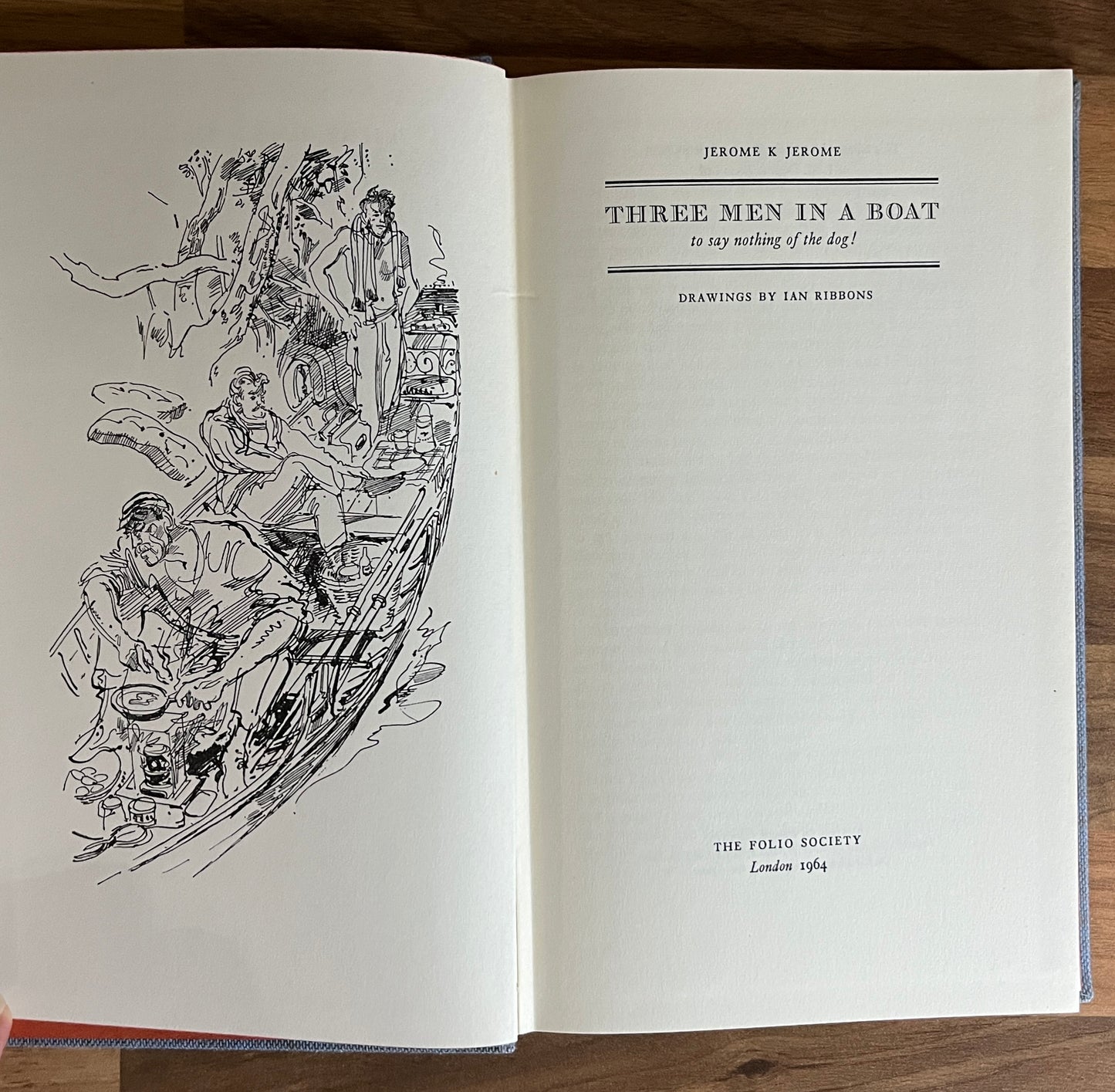 Three Men in a Boat to say nothing of the dog! - Jerome K. Jerome, Folio Society