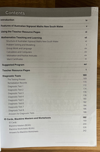 Australian Signpost Maths New South Wales Year 5 Teacher's Book, 2013
