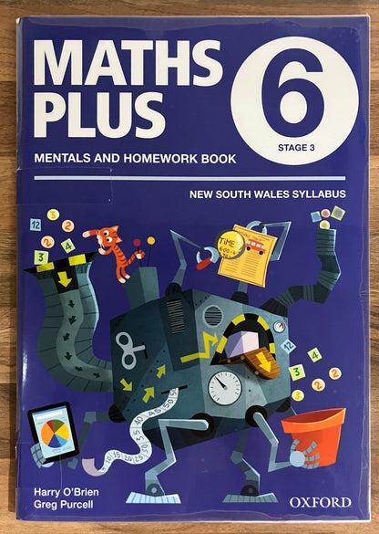 Maths Plus 6 Stage 3 Mentals and Homework Book, NSW Syllabus, 2013