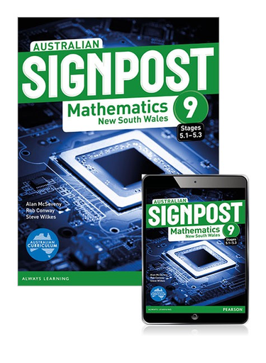 Australian Signpost 9 (5.1-5.3) Mathematics NSW Student Book + eBook