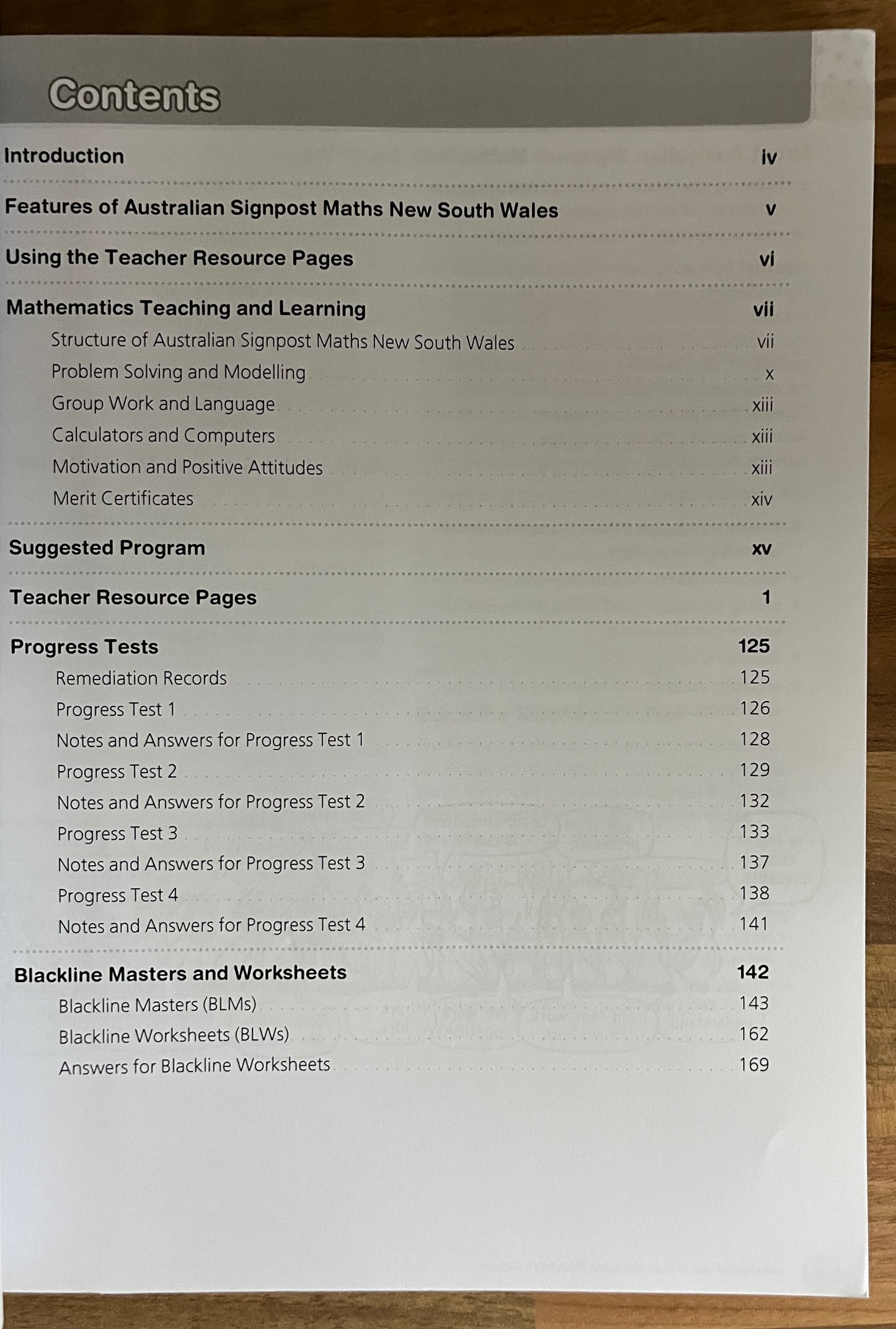 Australian Signpost Maths New South Wales Year K Teacher's Book, 2013
