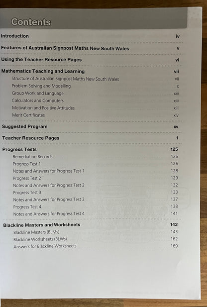 Australian Signpost Maths New South Wales Year K Teacher's Book, 2013