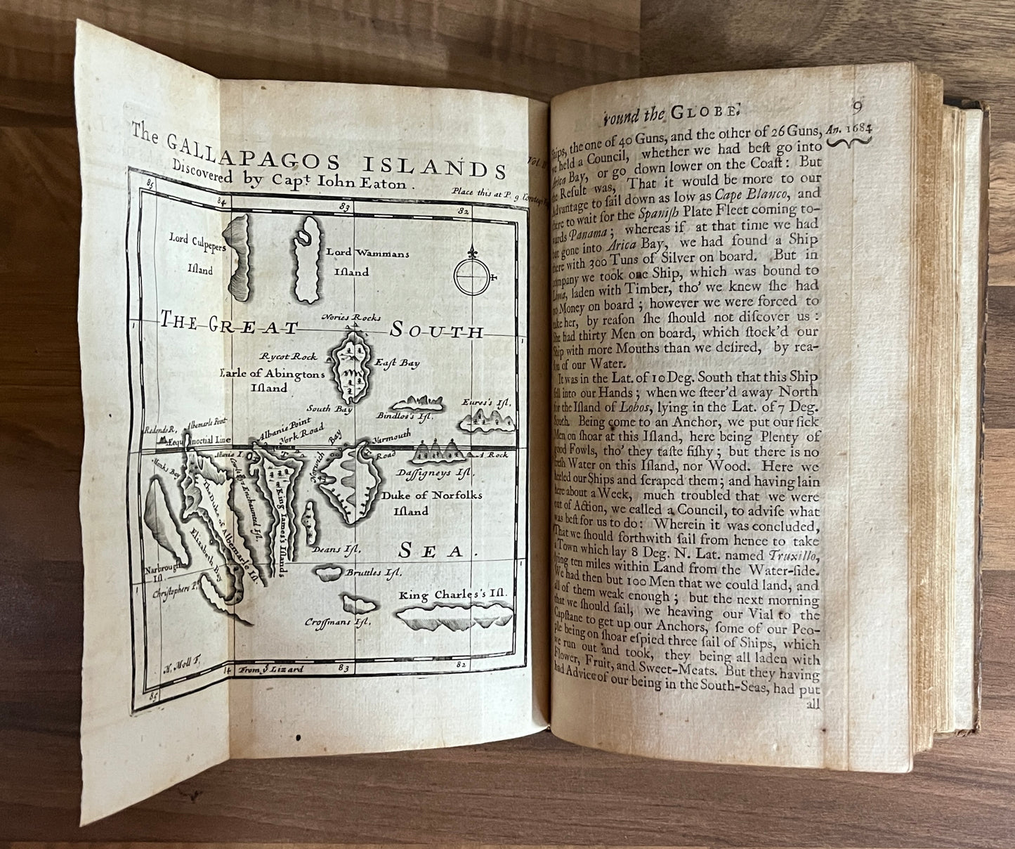 THE COLLECTED EDITION OF DAMPIER'S VOYAGES Volumes 1-4, 1729