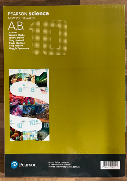Pearson Science New South Wales 10 Activity Book by Warrick Clarke et al