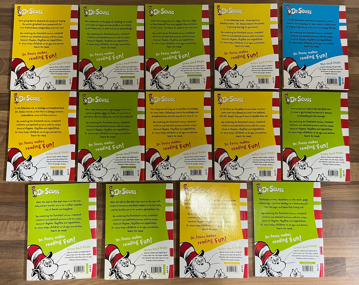 Dr Seuss Lot 14 Collins Paperbacks Cat in the Hat Green Eggs Places You'll Go