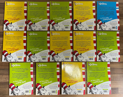 Dr Seuss Lot 14 Collins Paperbacks Cat in the Hat Green Eggs Places You'll Go