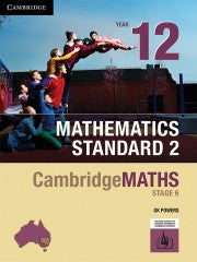 (EBOOK ONLY/EMAILED) CambridgeMATHS Mathematics Standard 2 Year 12 (Access Code) (FIRM SALE)