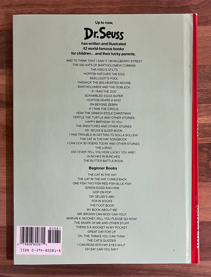 If I Ran the Zoo by Dr. Seuss, Hardcover,  Grolier Book Club Edition, Banned OOP