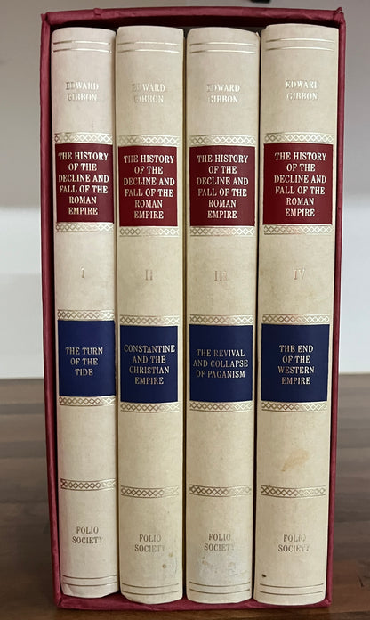 History of the Decline & Fall of the Roman Empire Folio Society Vols 1-4 Box Set