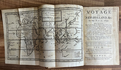 THE COLLECTED EDITION OF DAMPIER'S VOYAGES Volumes 1-4, 1729