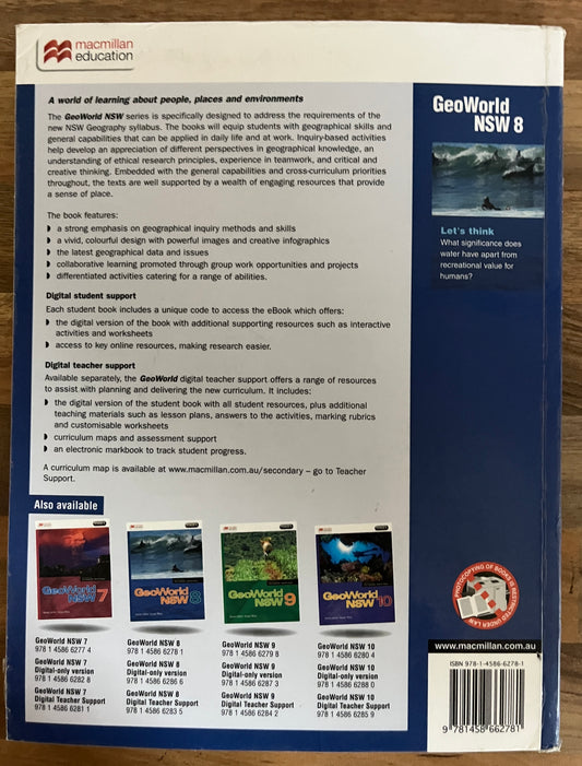 Macmillan GeoWorld NSW 8 Student Book