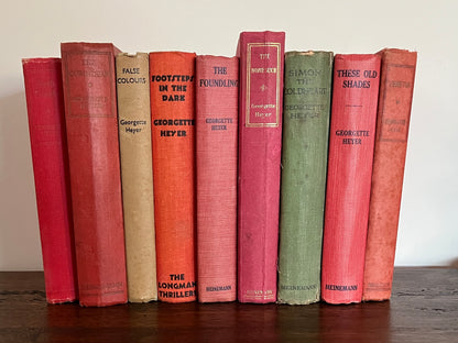 9 x Georgette Heyer Hardcover Lot – Vintage Heinemann & Australian Editions