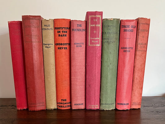 9 x Georgette Heyer Hardcover Lot – Vintage Heinemann & Australian Editions