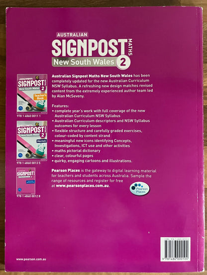Australian Signpost Maths for NSW 2 by Alan & Rachel McSeveny (2013)