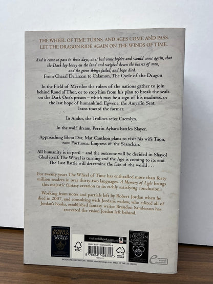 Wheel of Time: A Memory of Light by Robert Jordan (Facsimile Signature) & Brandon Sanderson