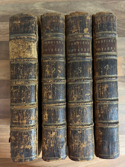 THE COLLECTED EDITION OF DAMPIER'S VOYAGES Volumes 1-4, 1729