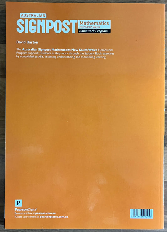 Australian Signpost 8 Mathematics New South Wales Homework Program (Pearson)
