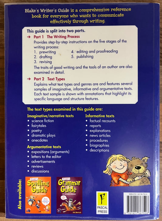 Blake’s Writer’s Guide for Primary Students by Merryn Whitfield (ex-libris)