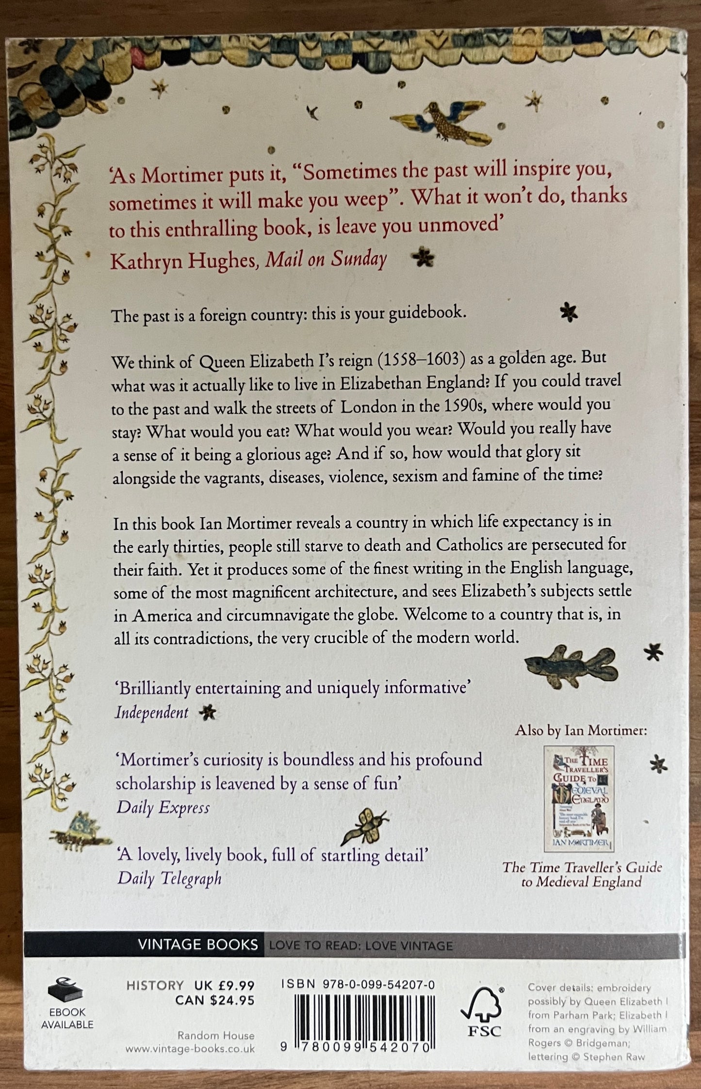 The Time Traveller's Guide to Elizabethan England by Ian Mortimer