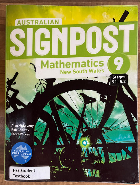 Australian Signpost 9 (5.1-5.2) Mathematics NSW Student Book + eBook