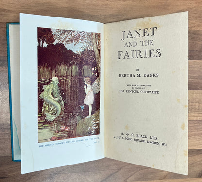Janet and the Fairies by Bertha M. Danks, Illus. Ida Rentould Outhwaite HC, 1937 *SCARCE*