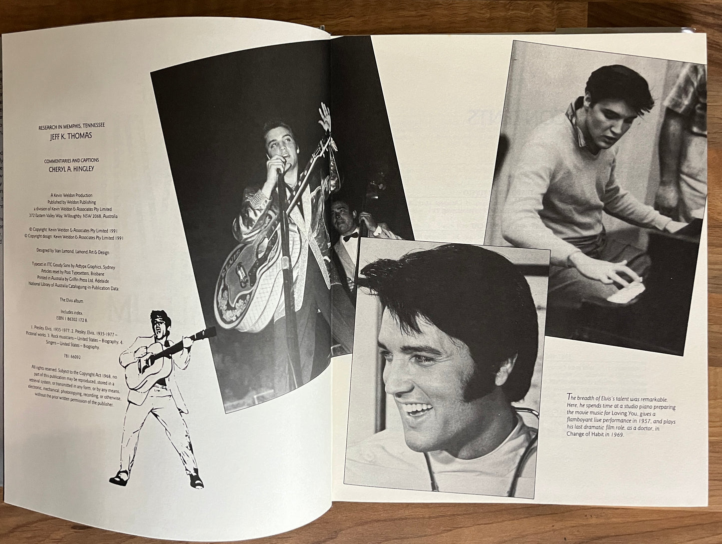 The Elvis Album Introduction by Glenn A. Baker HC/DJ