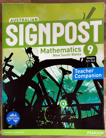 Australian Signpost 9 Stages (5.1-5.2) Mathematics NSW Teacher Companion (Pearson)