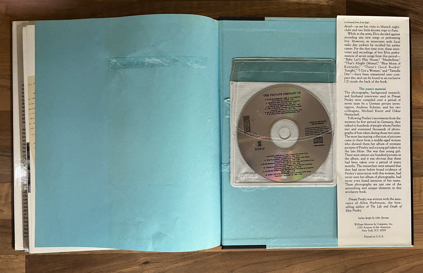 Private Presley: The Missing Years Elvis in Germany + CD by Andreas Schroer HC/DJ