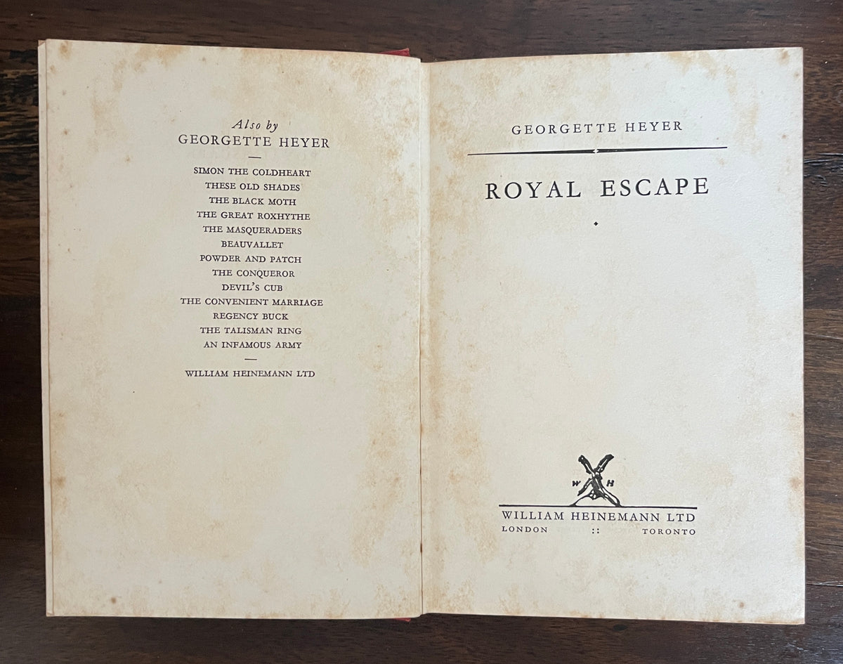 3 x Georgette Heyer HC Lot An Infamous Army, Royal Escape and Regency Buck