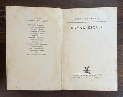 3 x Georgette Heyer HC Lot An Infamous Army, Royal Escape and Regency Buck