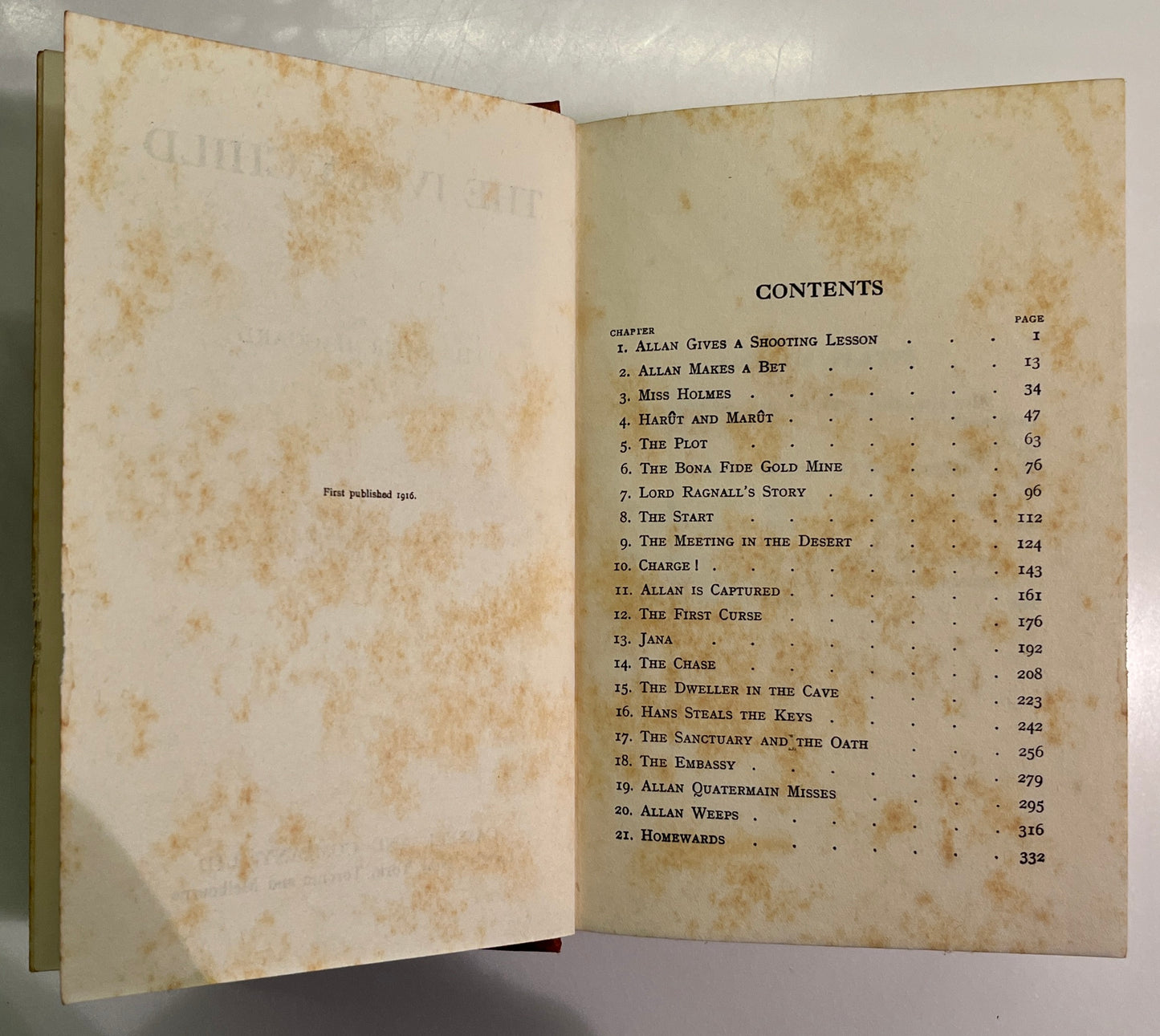 The Ivory Child by H. Rider Haggard Hardcover, 1916, First Edition