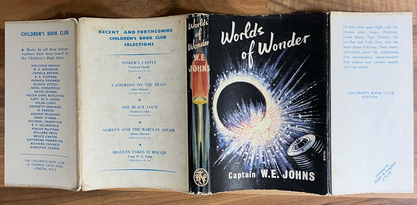 Worlds of Wonder More Adventures of Space Captain W.E. Johns HC/Dj 1962 "SCARCE"