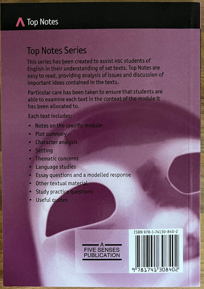 Top Notes: John Donne's Selected Poems & Margaret Edson's W;t, HSC Advanced English Module A 2009-2012