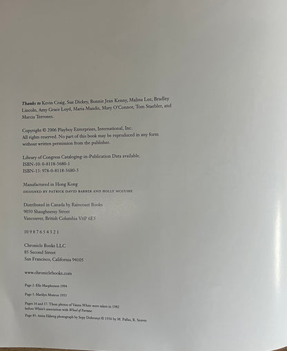 Playboy: the Celebrities Intro. Hugh Hefner 2006, 1st Ed./1st Print, Hardcover/Dust Jacket